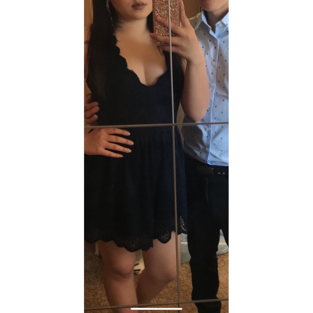 Windsor Navy Blue Romper